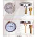 304ss Ring ±2% Hot Water Bimetal Thermometer For Solar Heating Systems